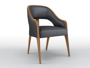 MERYBELL - Upholstered fabric chair with armrests _ BRUNO ZAMPA